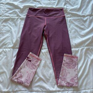 Womens Size Medium Bluewater Gear Pink Leggings Activewear Workout Yoga